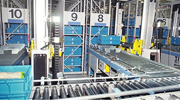 Automated warehouse delivery terminal