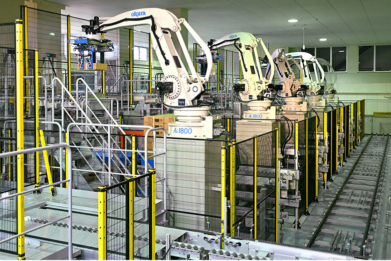 Promoting the renewal of Robopale in its 26th year. Dual effect of adapting to the new warehouse and improving productivity.