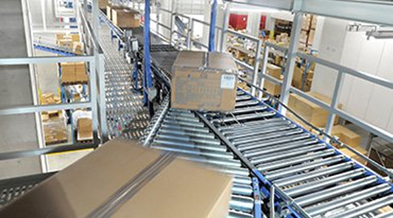 In-warehouse transport line